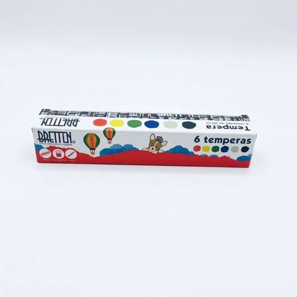 CAJA TEMPERA 6 COLORES - BRETTON