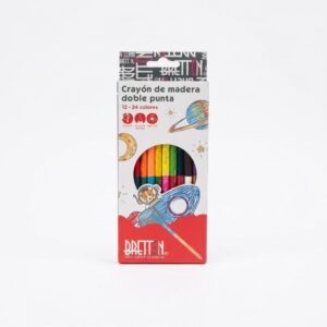CAJA COLORES TRIANG. DOBLE PUNTA X12/24 - BRETTON