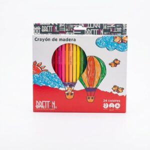 CAJA COLORES TRIANG. LARGOS X24 - BRETTON