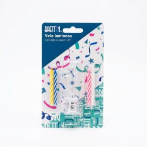PAQ. VELAS LED NUMERO 1 - BRETTON