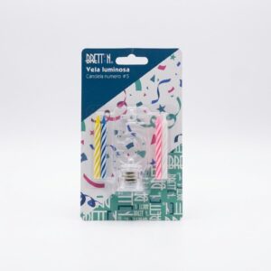 PAQ. VELAS LED NUMERO 5 - BRETTON
