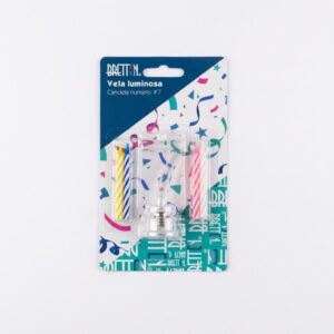 PAQ. VELAS LED NUMERO 7 - BRETTON