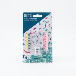 PAQ. VELAS LED NUMERO 8 - BRETTON