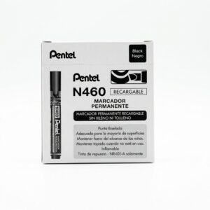 CAJA DE PLUMON N460 PERMANENTE NEGRO  - PENTEL