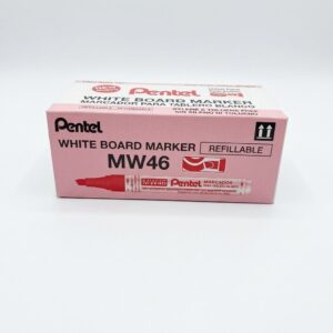 CAJA DE PLUMON MW46 PIZARRA ROJO  - PENTEL
